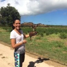 a man standing on a dirt road